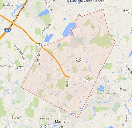 Acton MA Map