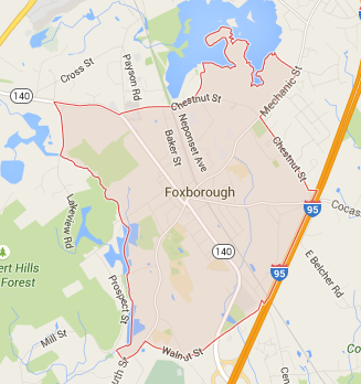 Foxborough map