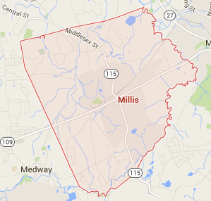 Millis map