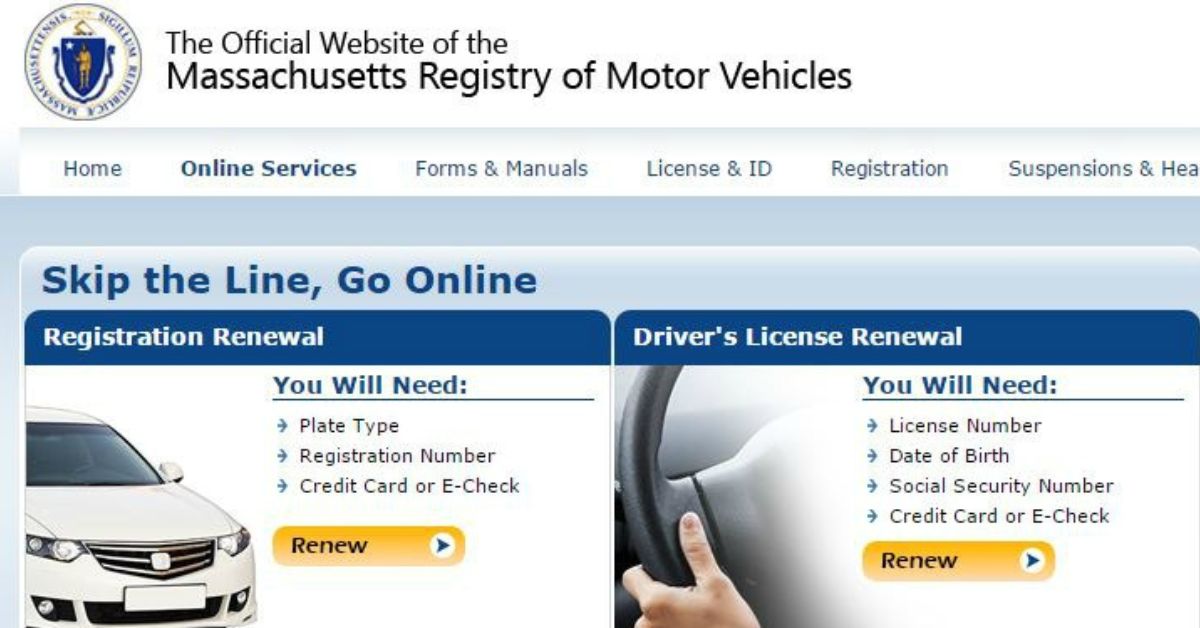 RMV Website