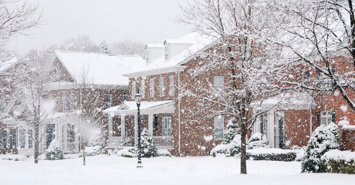 Snowy Neighborhood