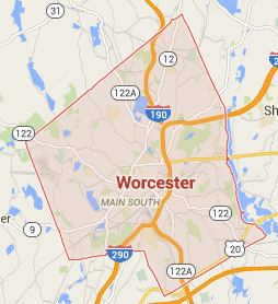 Worcester map