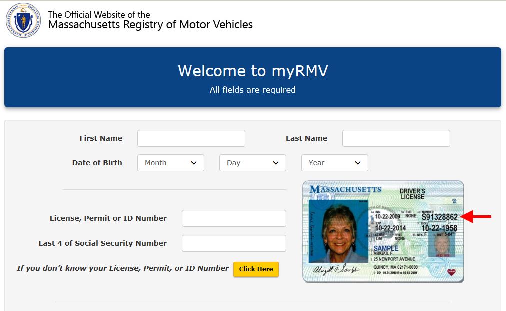 MA RMV Announces myRMV Web Feature